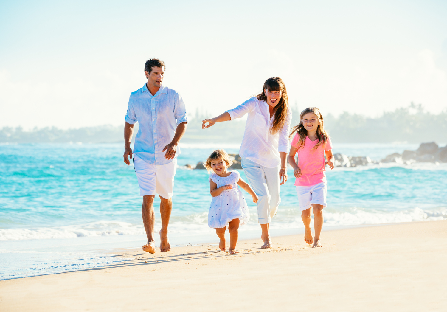 Life Insurance Family by the beach